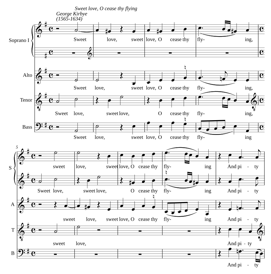 Sweet love, O cease thy flying