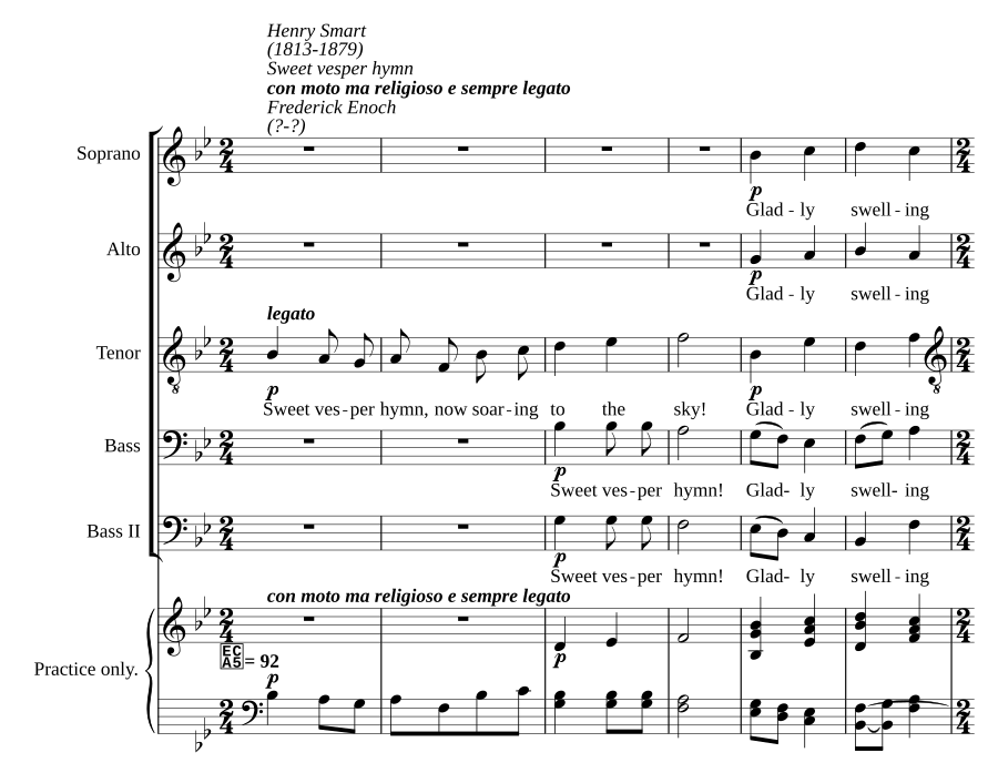 Sweet vesper hymn