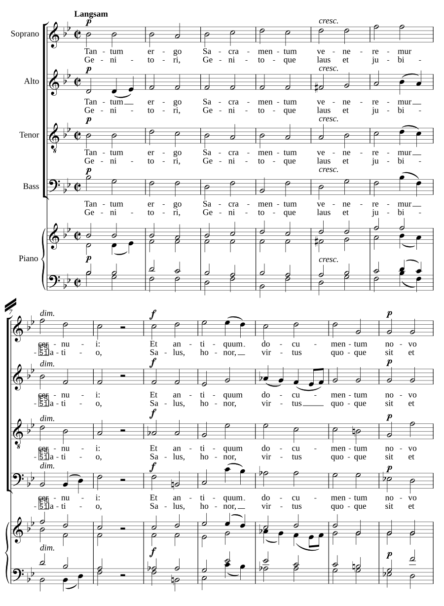 Tantum ergo (B-Flat Major)