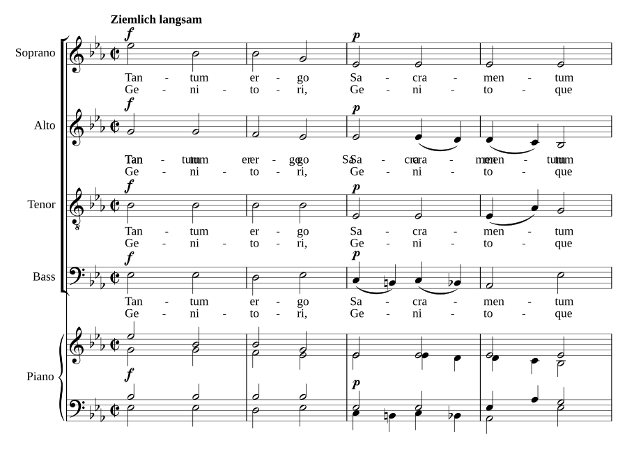 Tantum ergo (E-flat major)