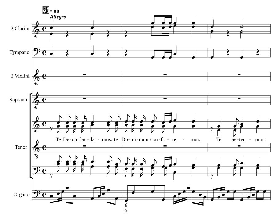 Te Deum, MH 28