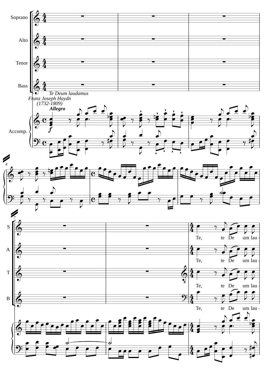 Te Deum No. 2 in C