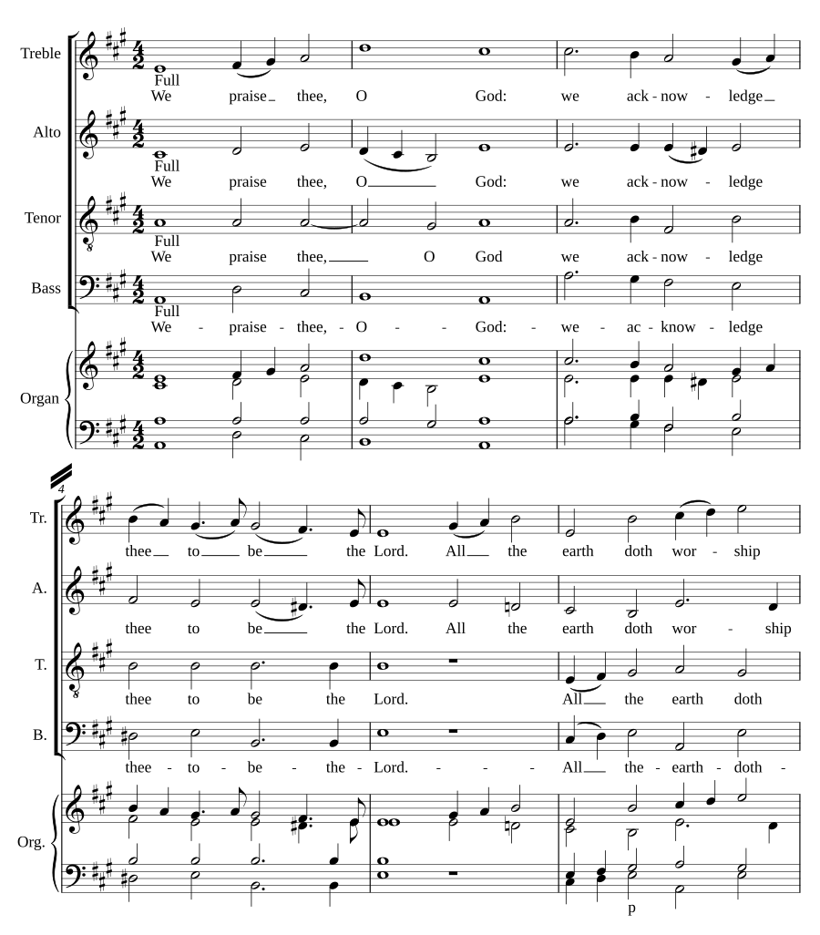 Te Deum and Jubilate in A Major (1750)
