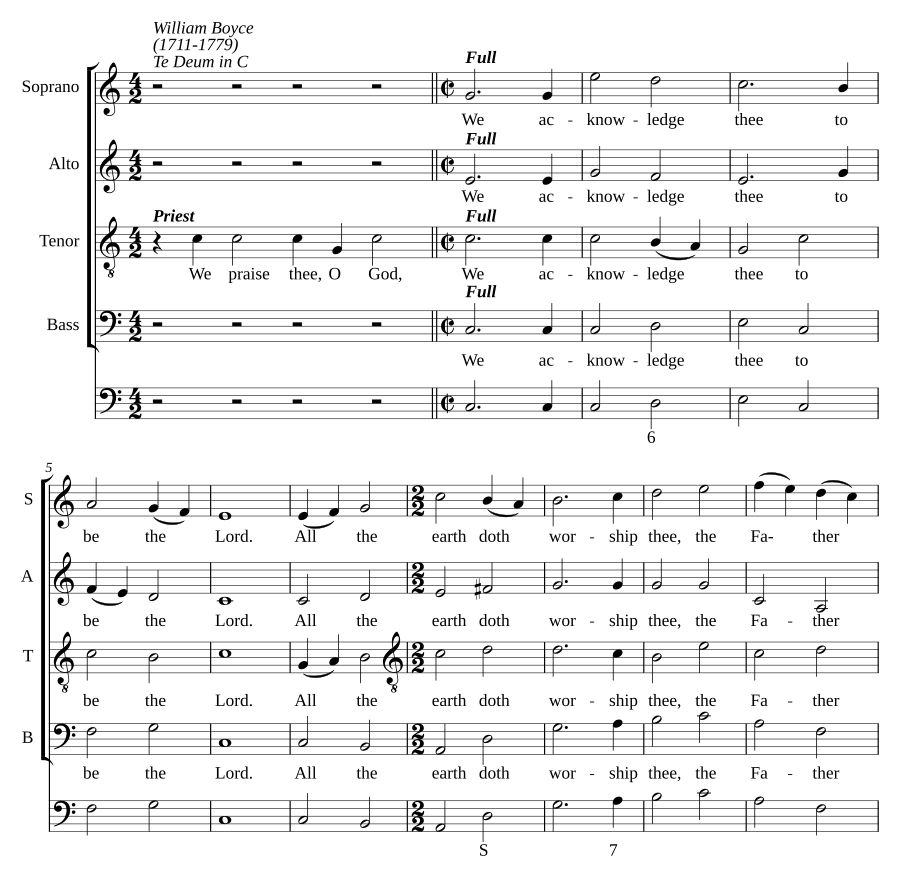 Te Deum and Jubilate in C