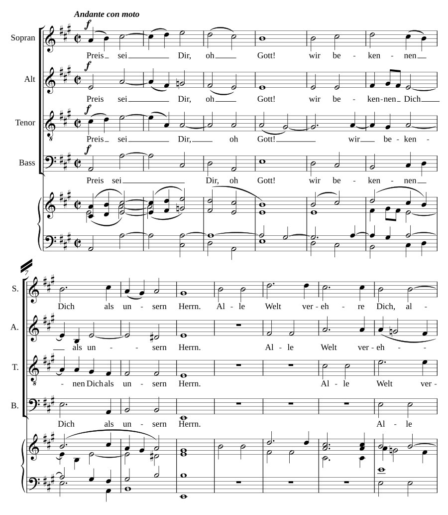 Te Deum in A, WoO 29