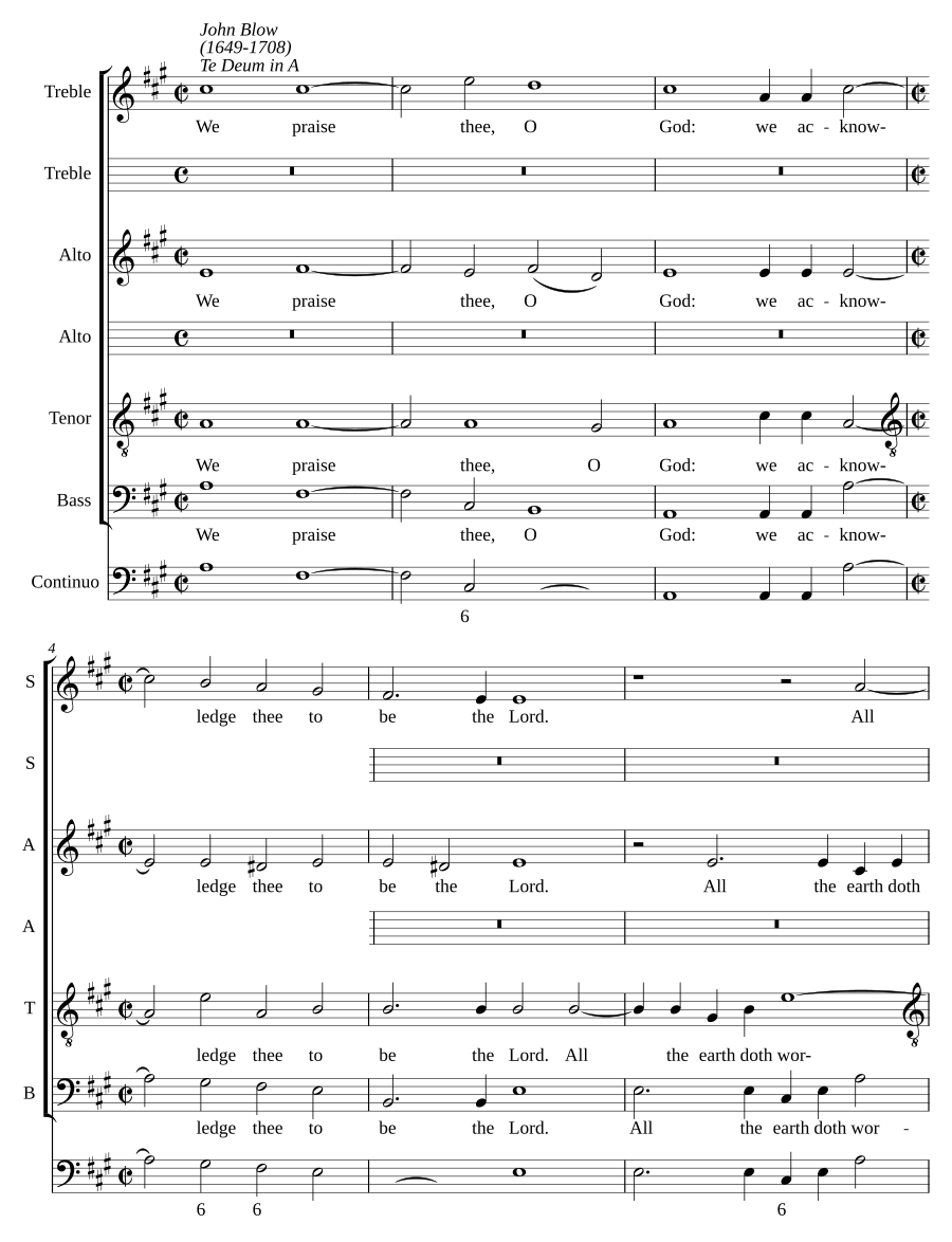 Te Deum in A