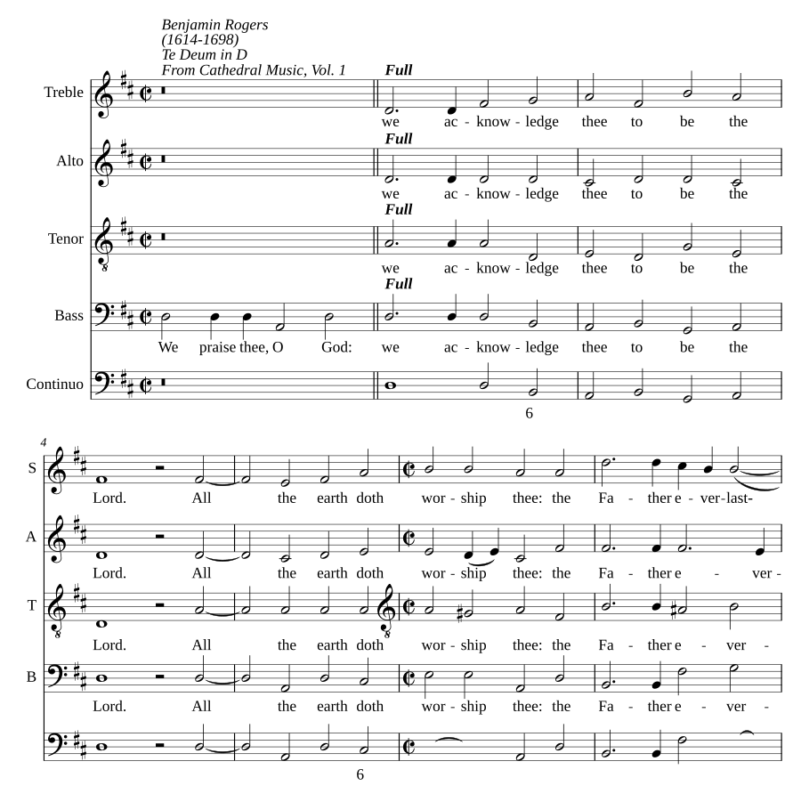 Te Deum in D