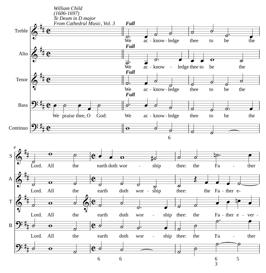 Te Deum in D major