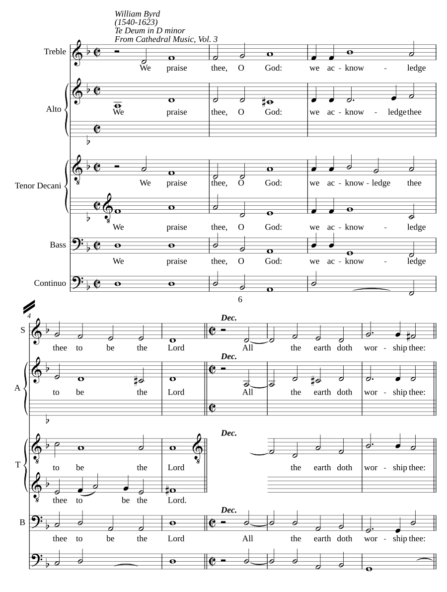Te Deum in D minor