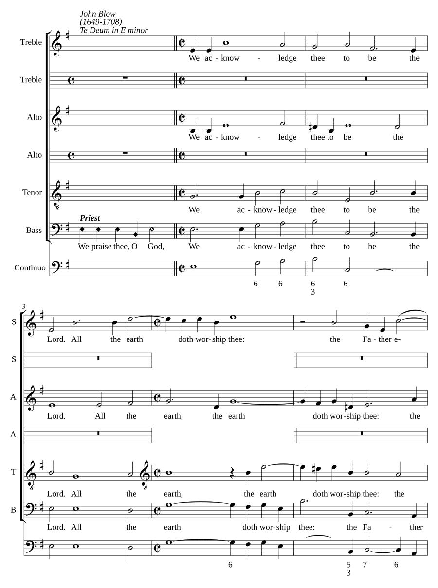 Te Deum in E minor