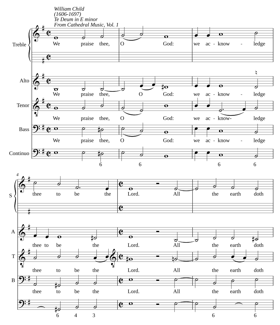 Te Deum in E minor