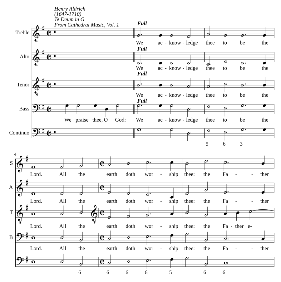 Te Deum in G