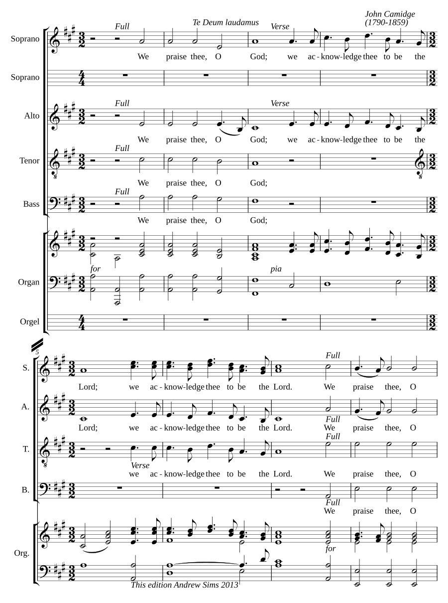 Te Deum laudamus