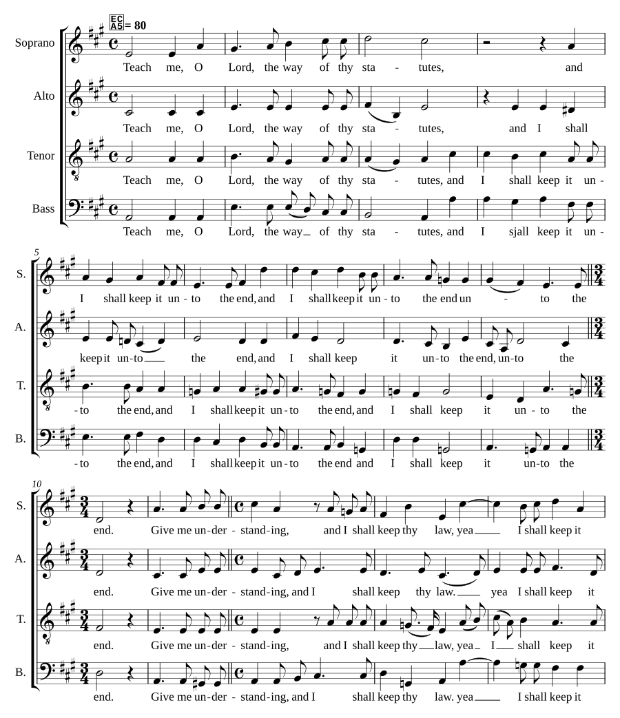 Teach me, O Lord, the way of thy statutes