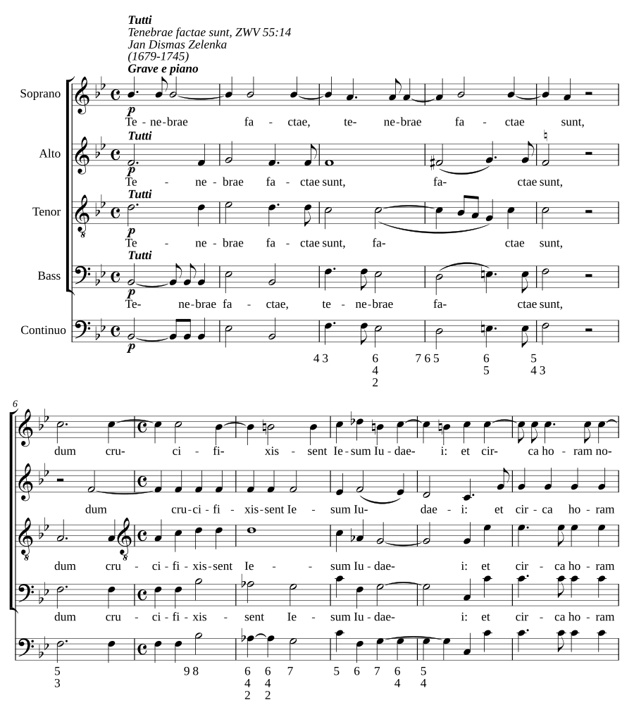 Tenebrae factae sunt, ZWV 55:14