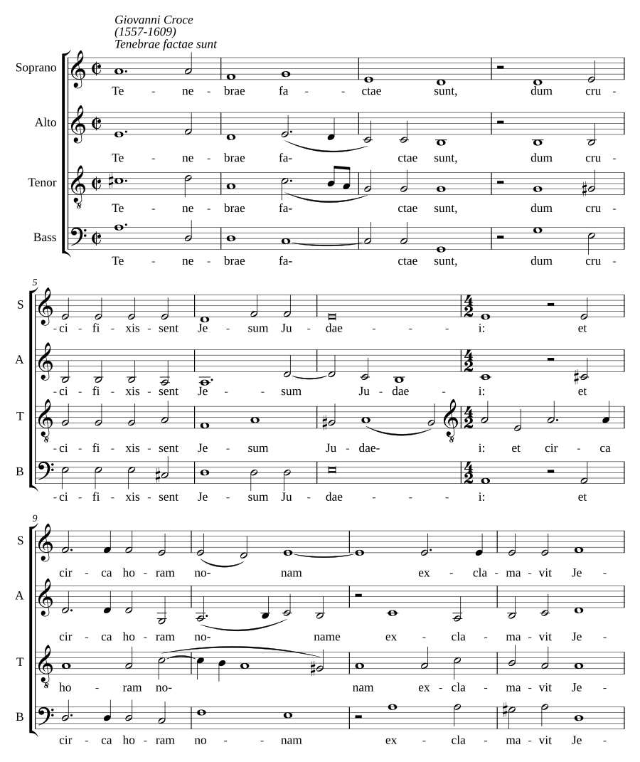 Tenebrae factae sunt