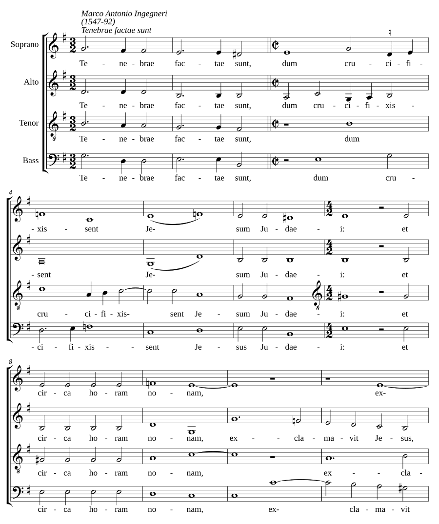 Tenebrae factae sunt