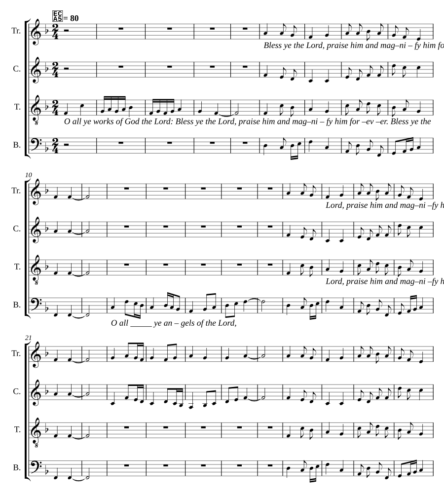 The Song of the Three Holy Children