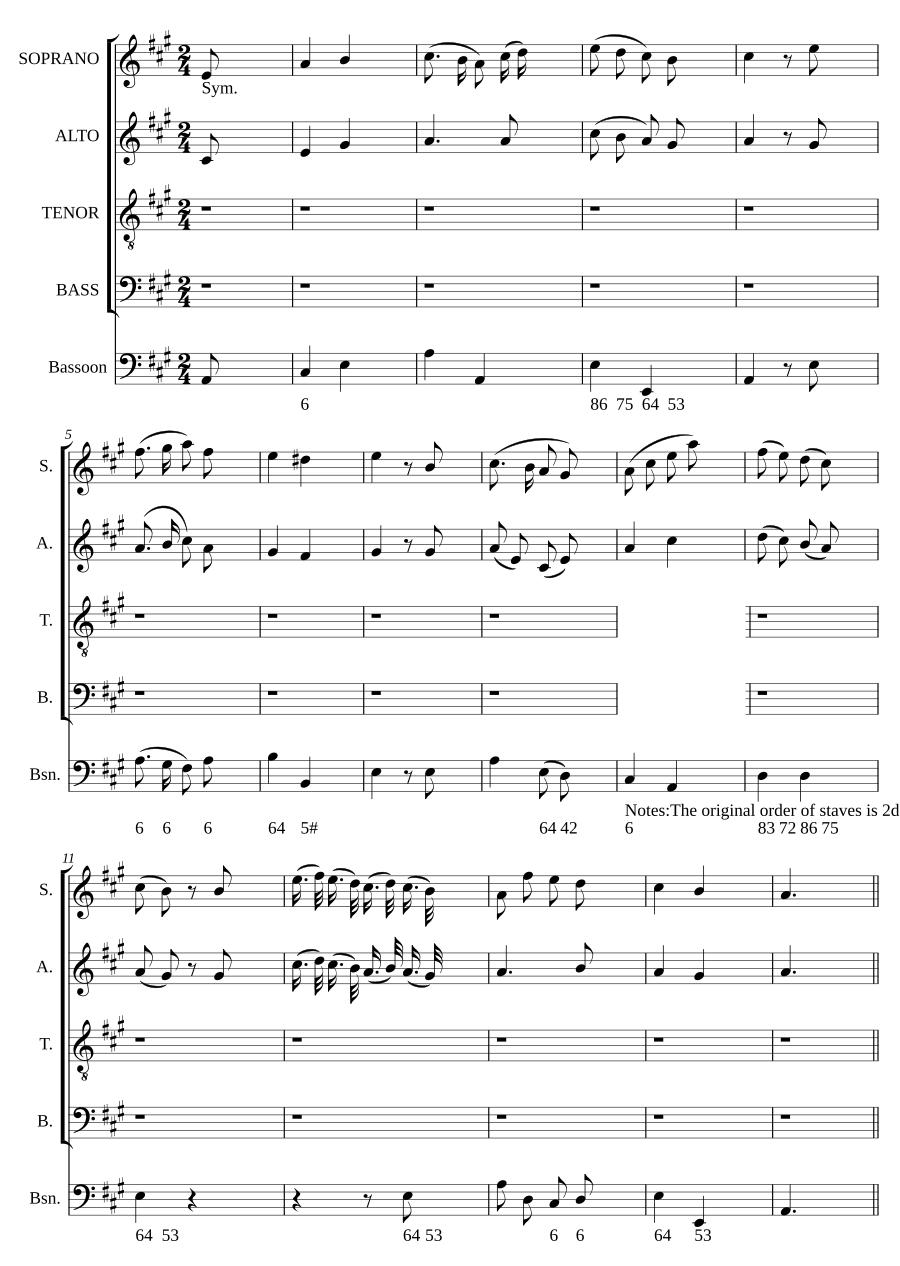 The singers go before with joy