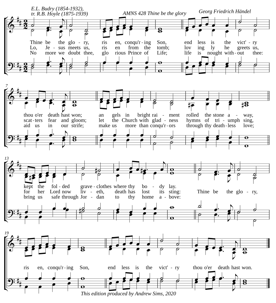 Thine be the glory