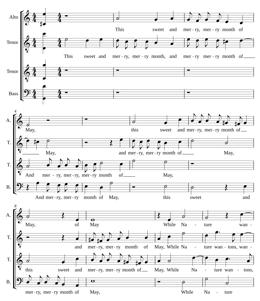 This sweet and merry month of May (a 4)