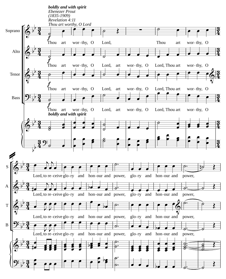 Thou art worthy, O Lord
