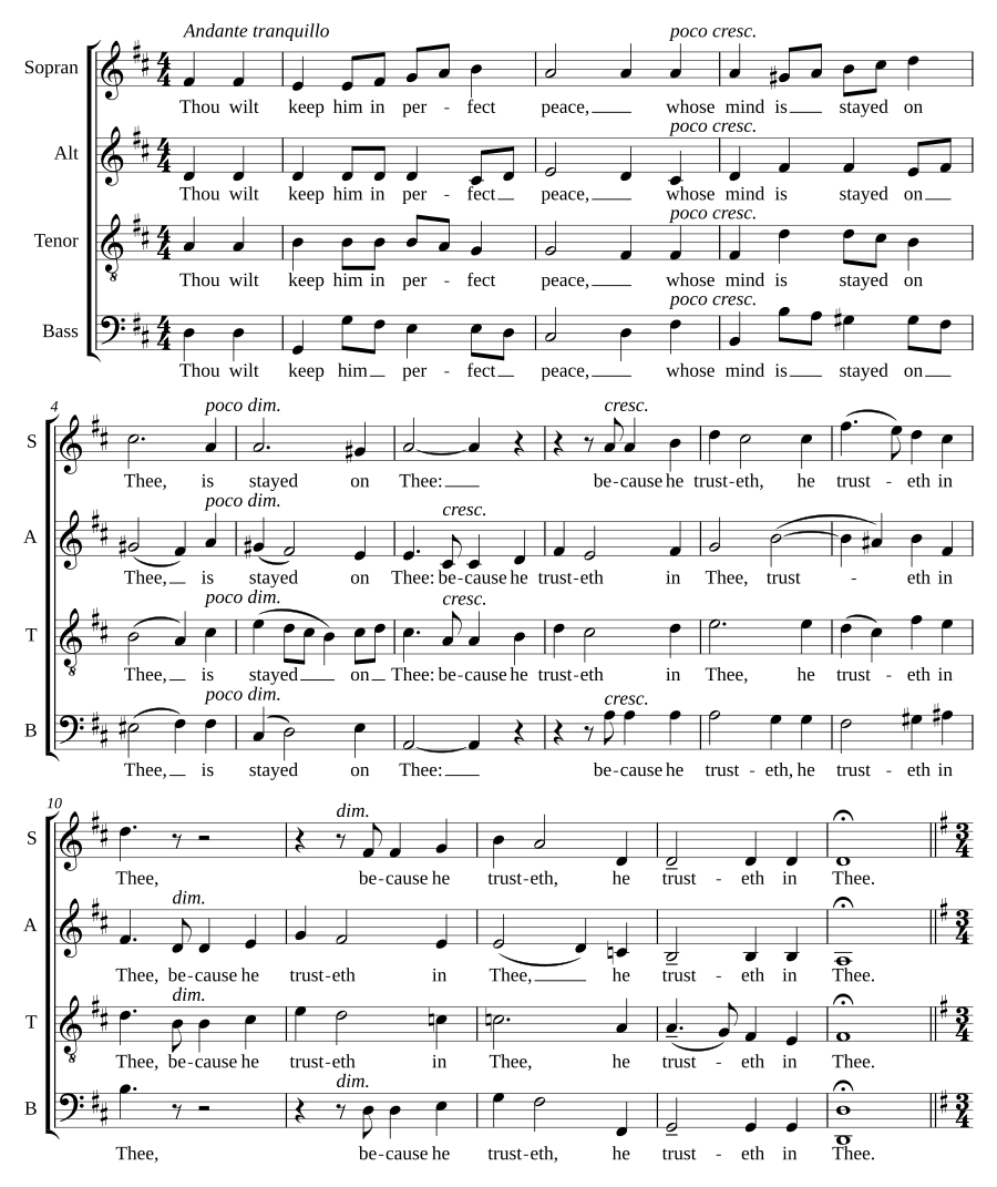 Thou wilt keep him in perfect peace