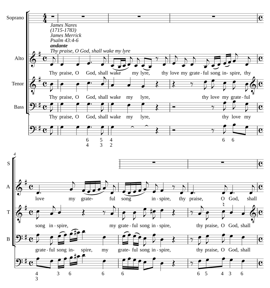 Thy praise, O God, shall wake my lyre