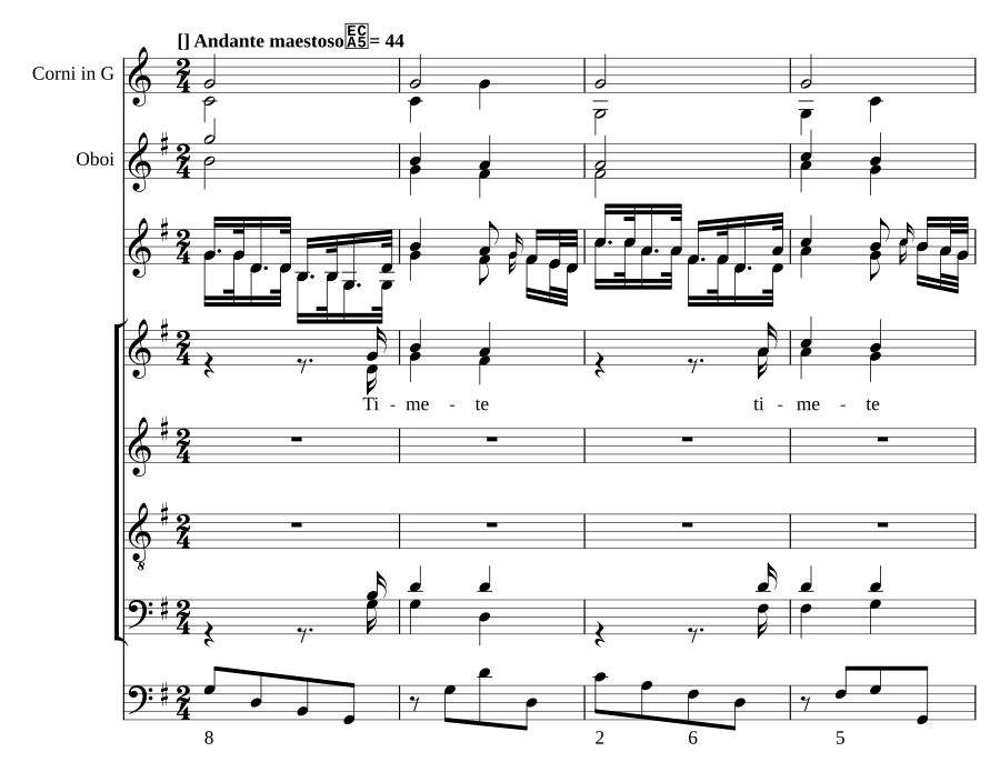 Timete Dominum, MH 385