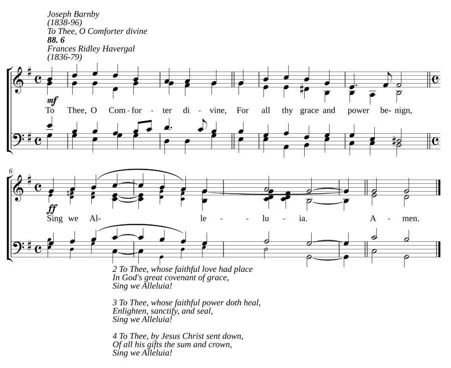 To Thee, O Comforter divine
