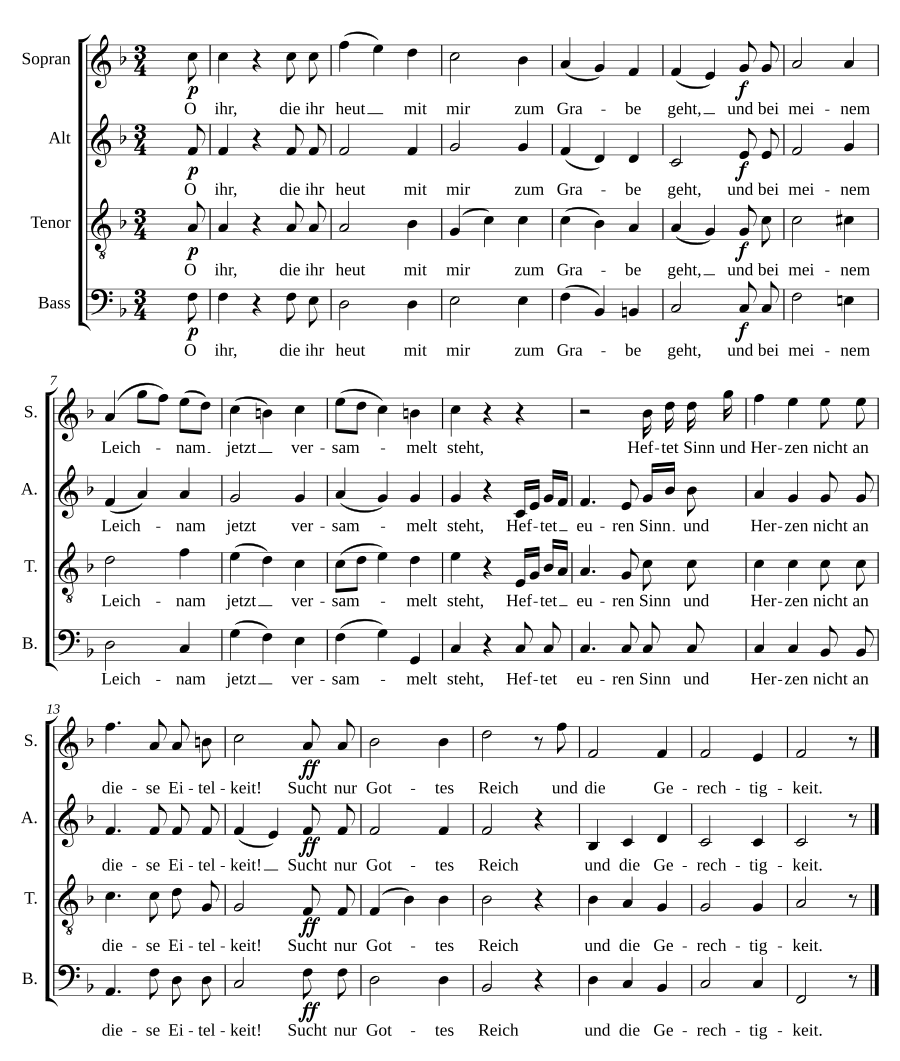 Totenlied No. 2 WAB 48