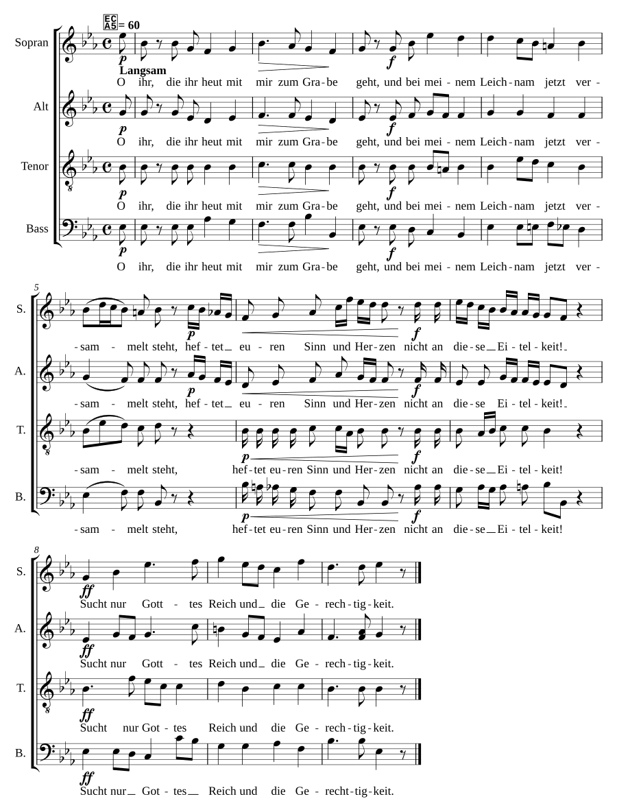 Totenlied No 1 WAB 47