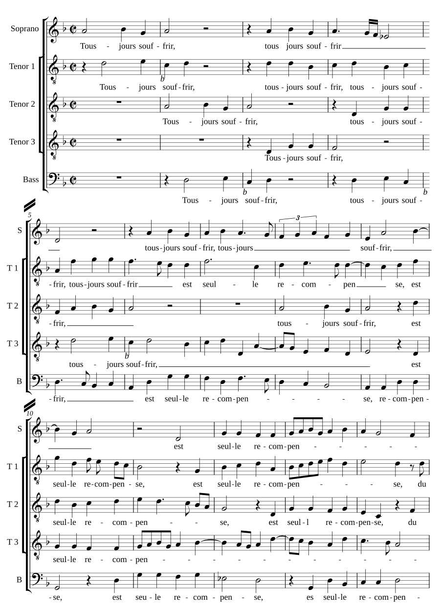 Tousjours souffrir