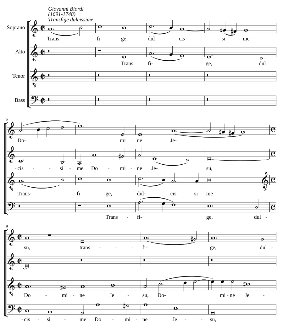 Transfige dulcissime