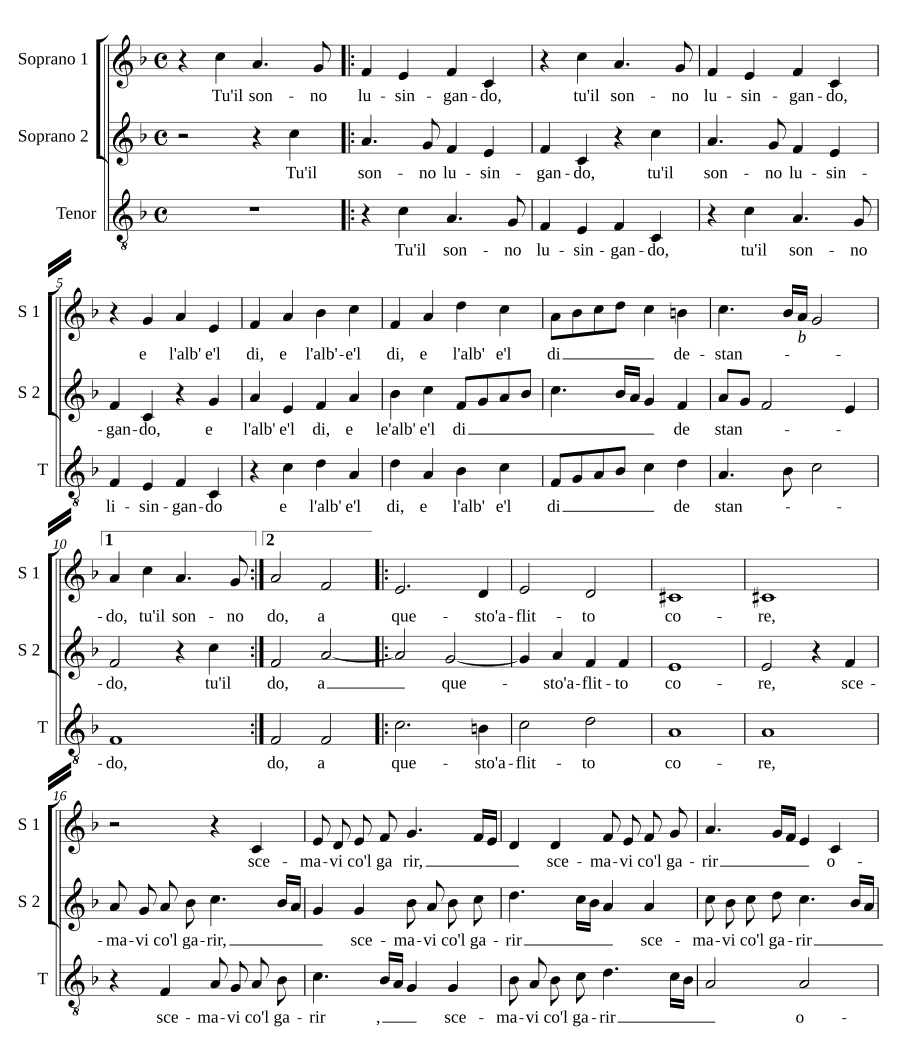 Tu il sonno lusingando