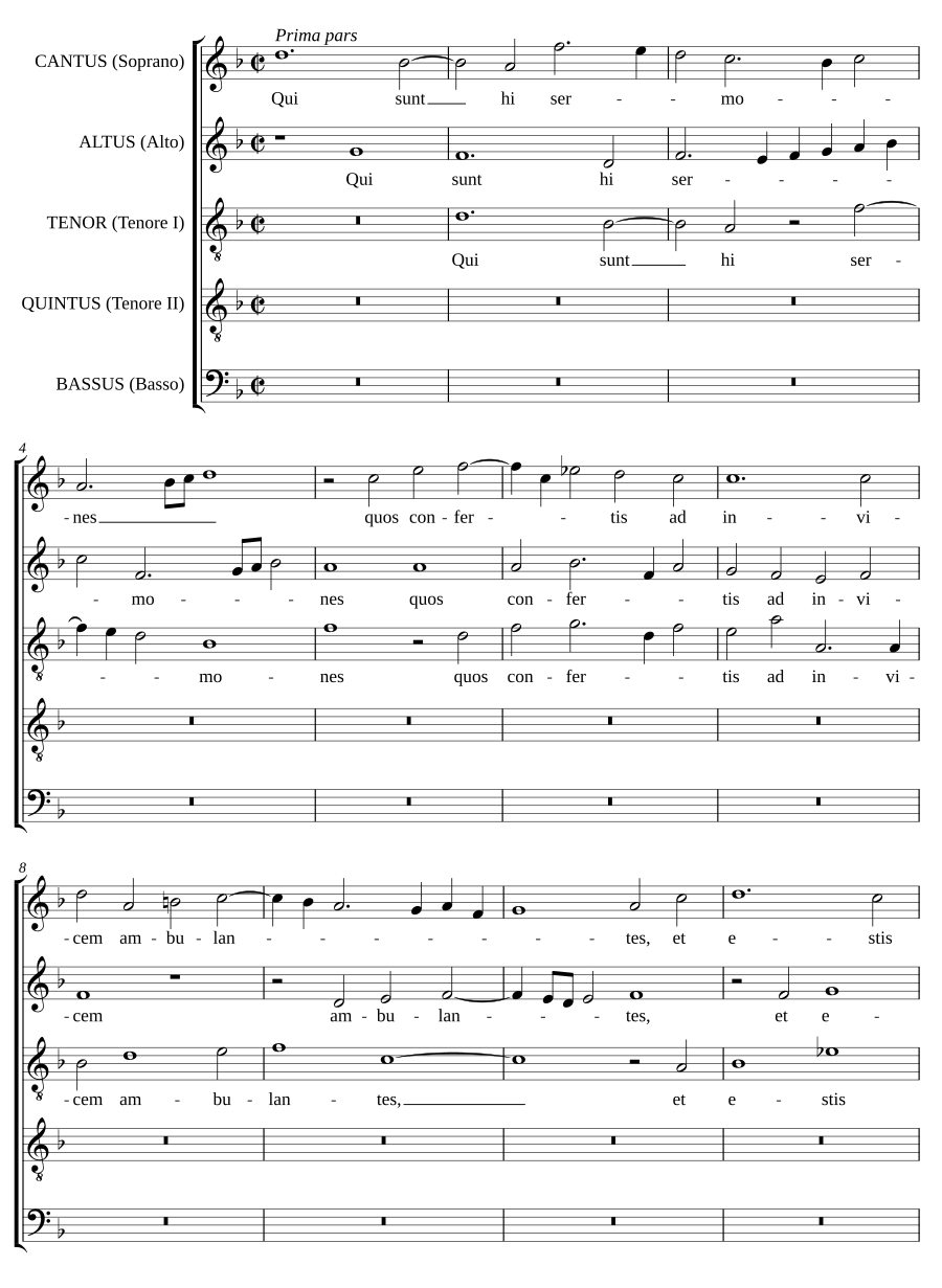 Tu solus peregrinus es (second part)