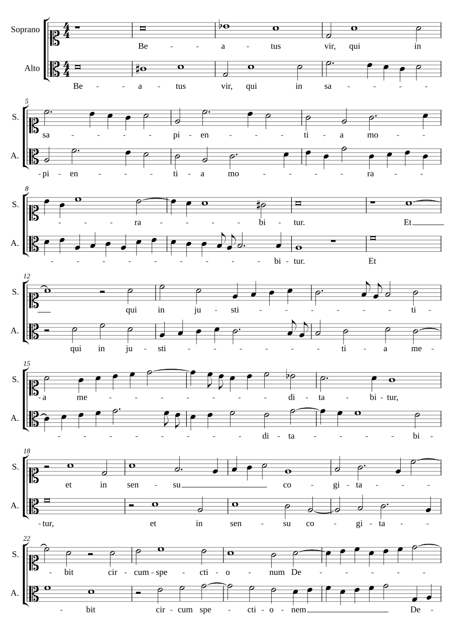 Twelve Two-Part Motets