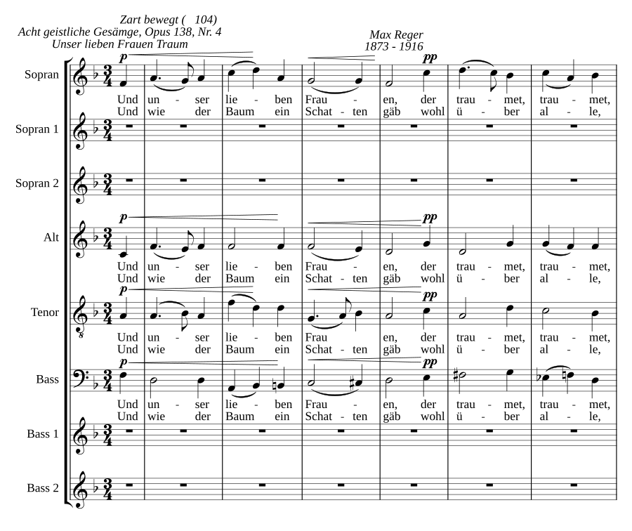 Und unser lieben Frauen, Op. 138, No. 4