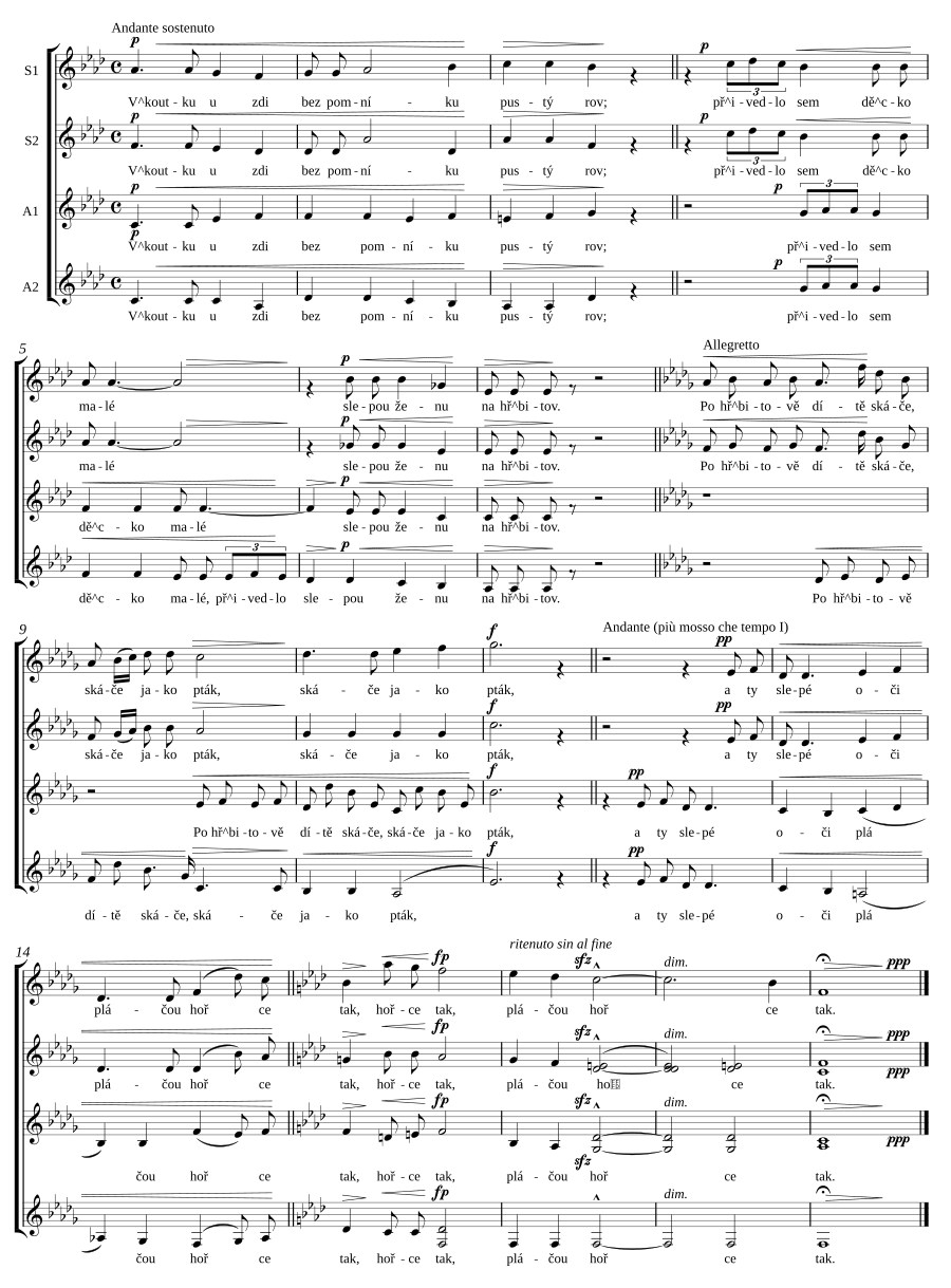 V koutku u zdi, op. 74/1