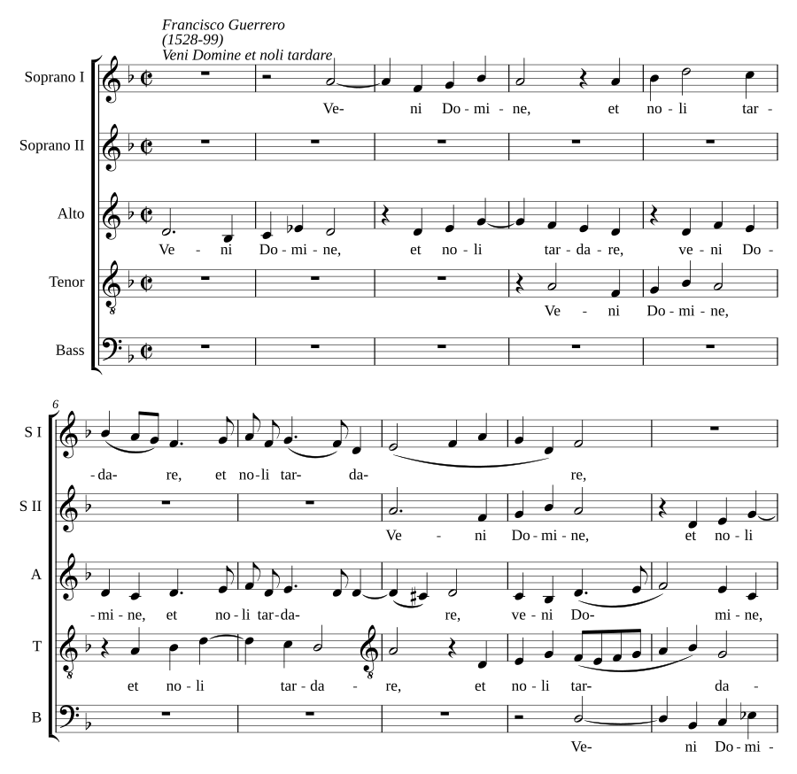Veni Domine et noli tardare