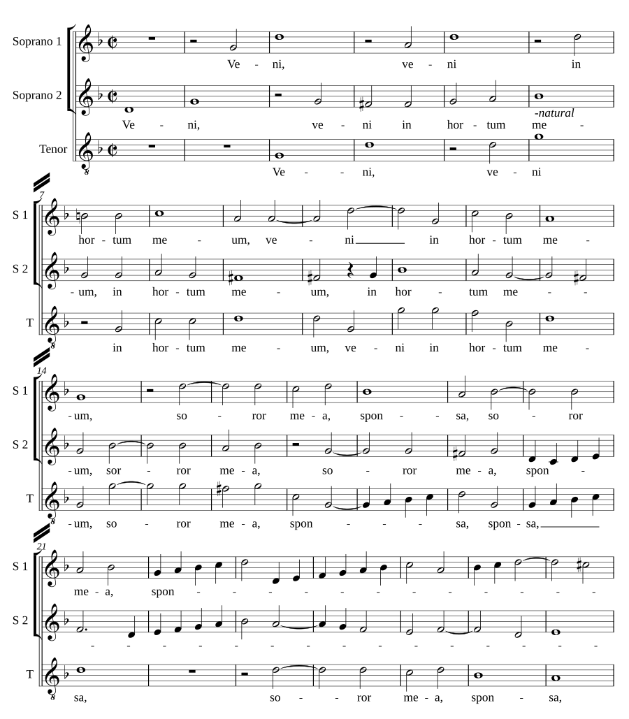 Veni in hortum meum