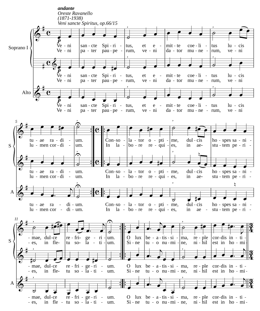 Veni sancte Spiritus, op. 66/15