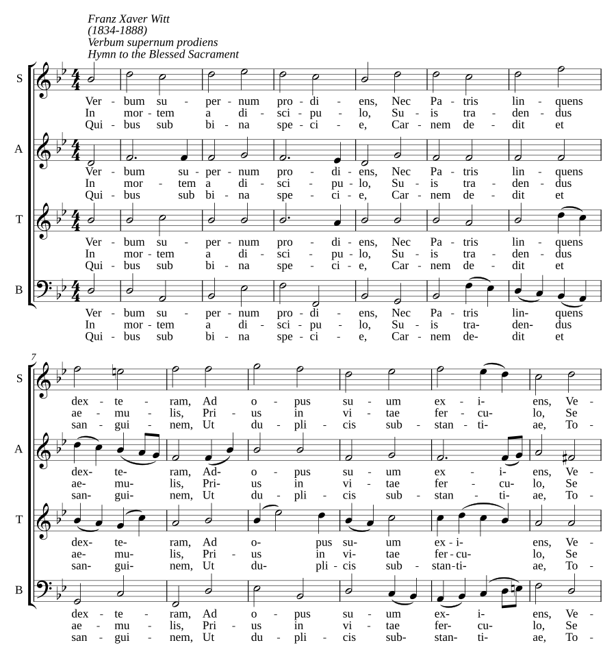 Verbum supernum prodiens