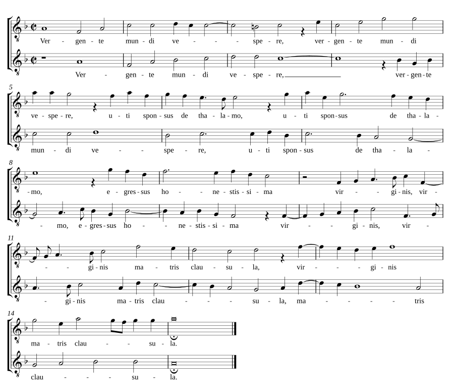 Vergente mundi vespere