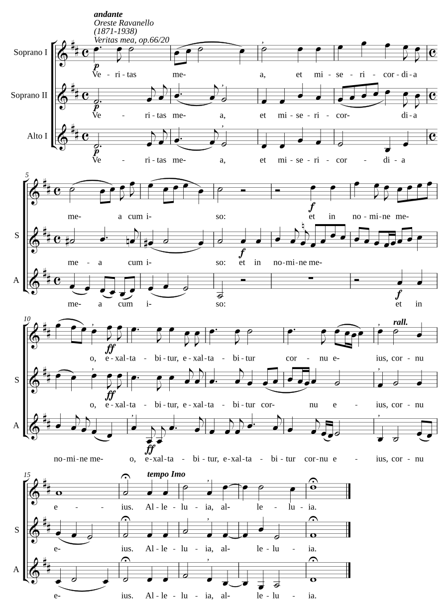Veritas mea, op. 66/20