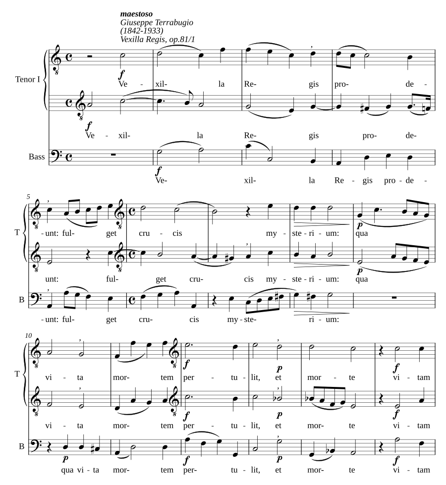 Vexilla Regis, op. 81/1