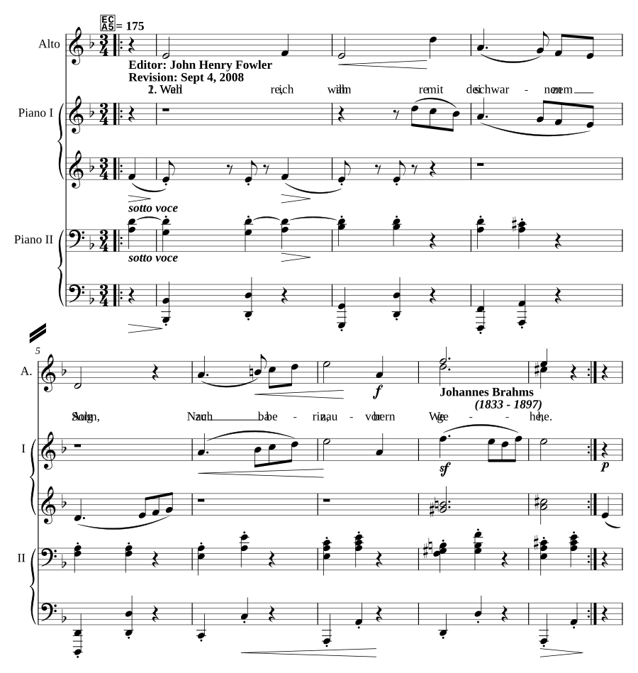 Wahre, wahre deinen Sohn, Op. 65, No. 5