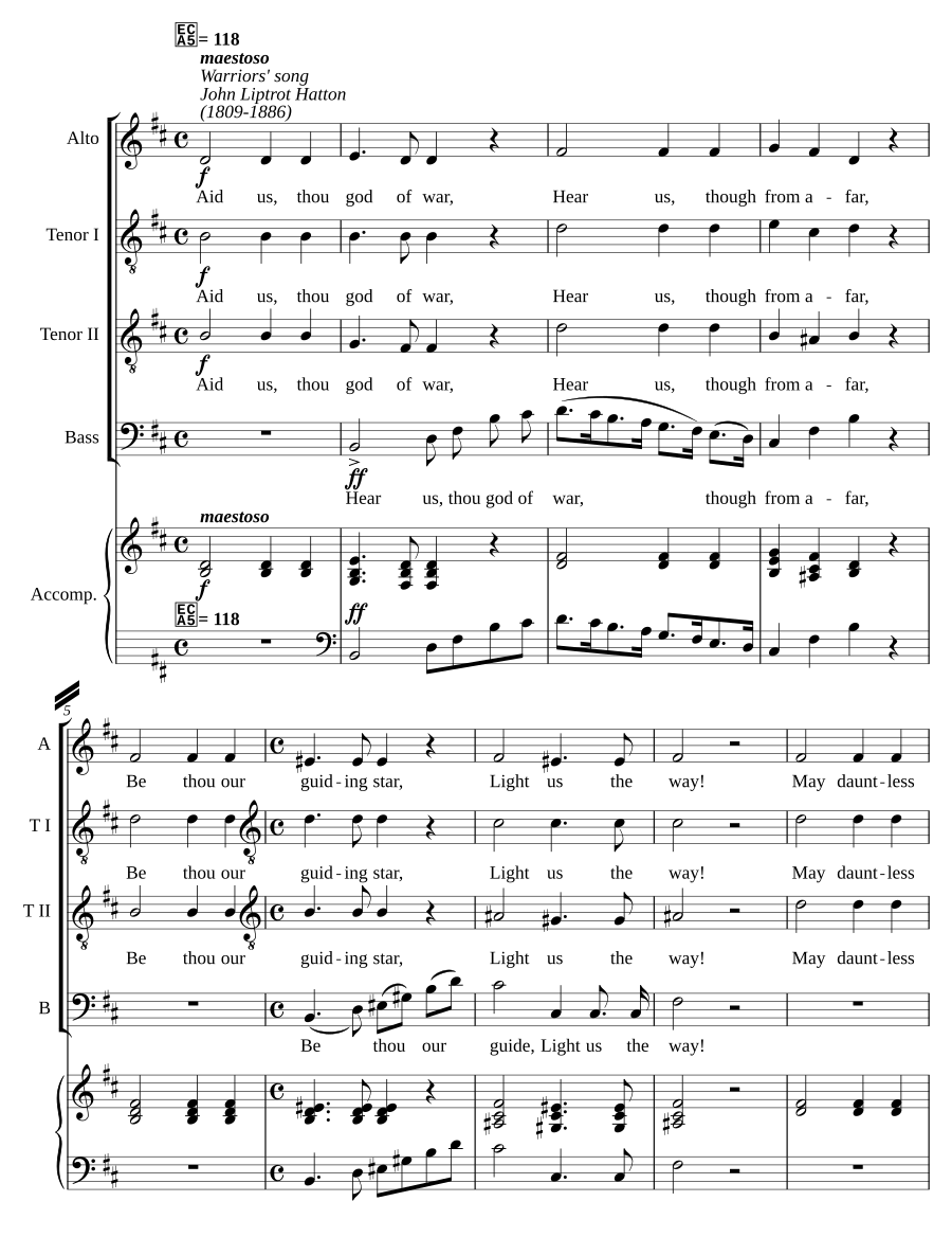 Warriors' song