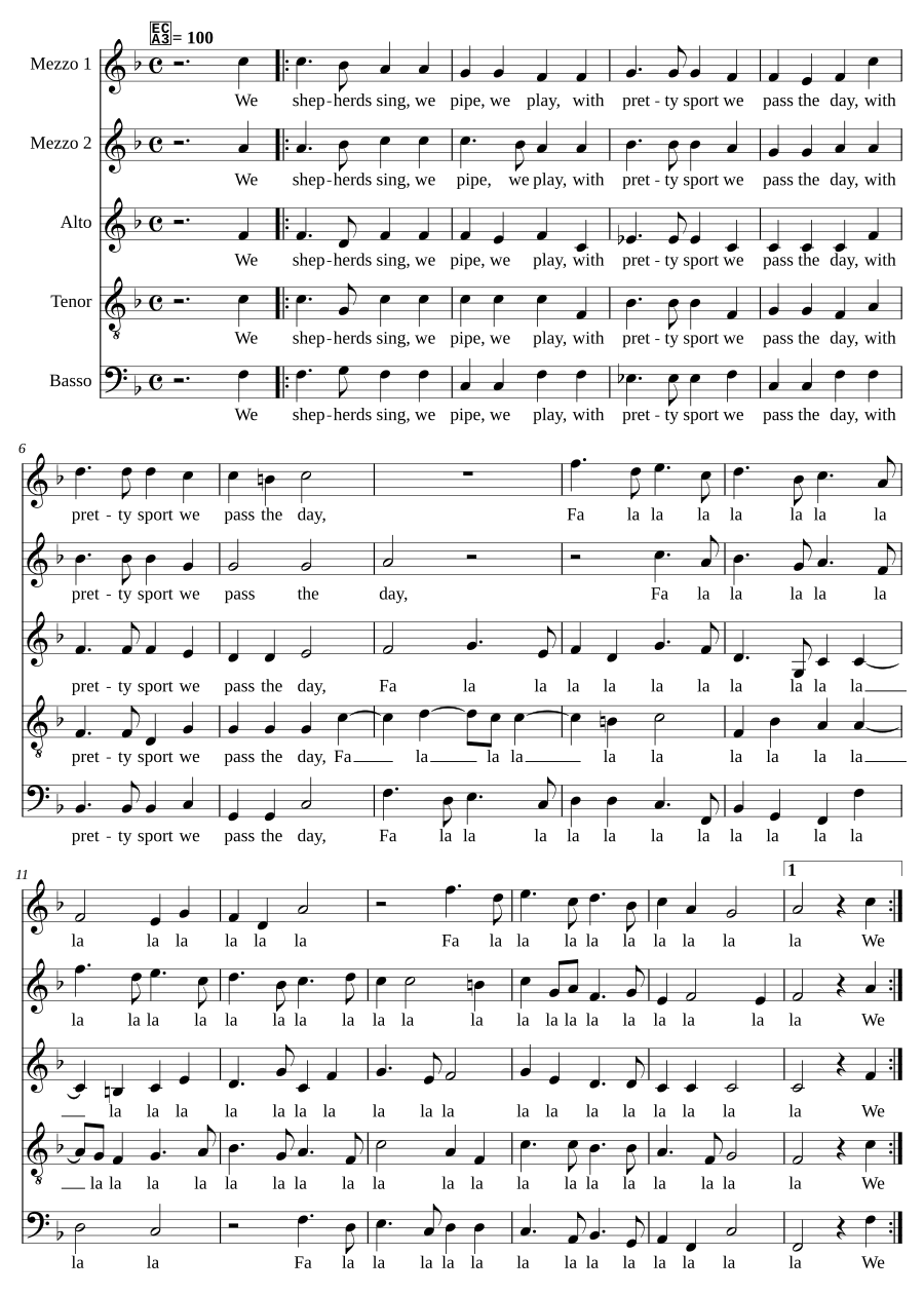 We shepherds sing
