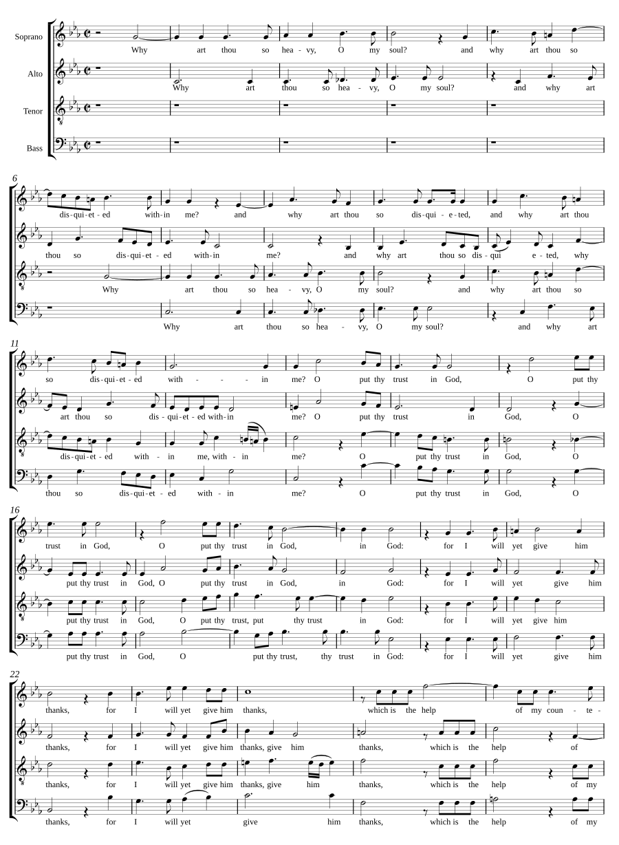 Why art thou so heavy, O my soul?